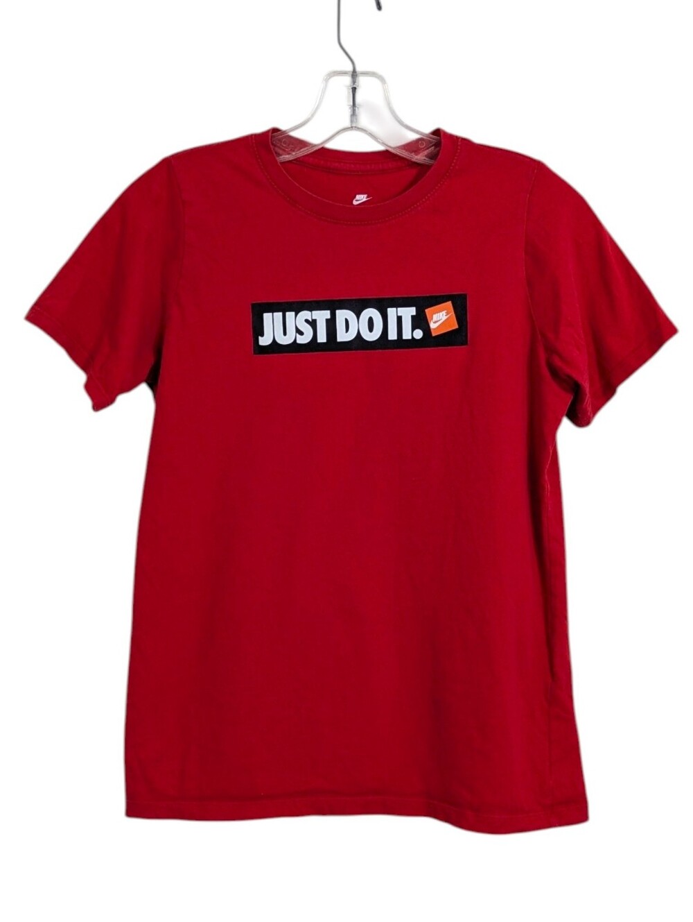 The Nike Tee Red Just Do It T-shirt - Size Large Youth Boys